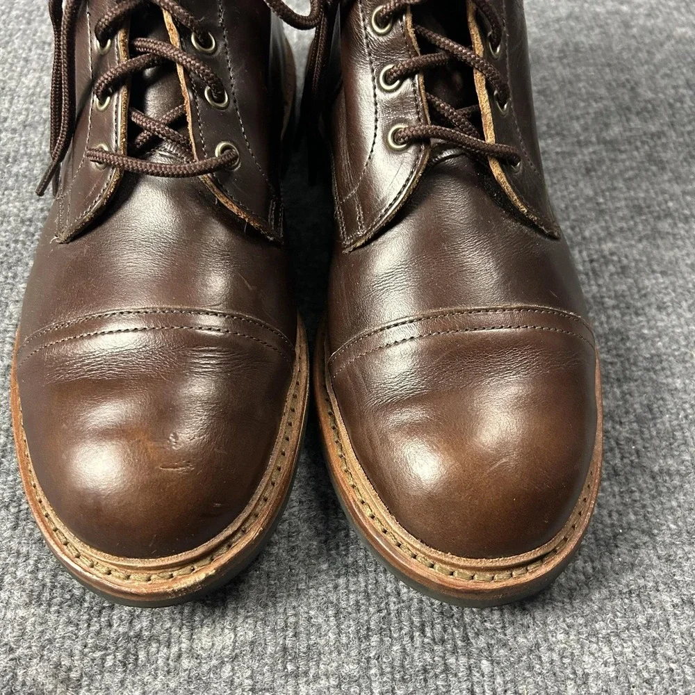 Allen Edmonds Patton Weatherproof Mens Boots 9 EEE Brown Dainite Sole 4098